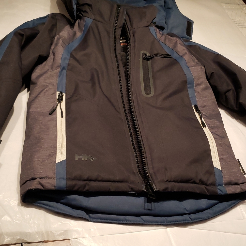 Hawke &Co SPORT Axis System Hooded Jacket Coat Parka Puffer 2-n-1 NWOT BLACK HP - Picture 3 of 17